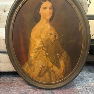 Vintage Portrait in Ornate Frame